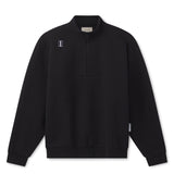 Quarter Zip Sweatshirt - Black