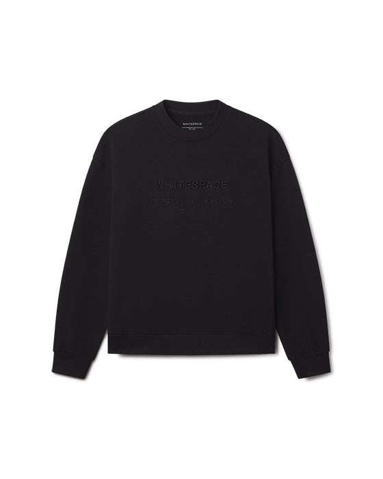 Confused Crewneck Sweatshirt - Black