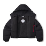 Cropped Puffer Jacket - Black Onyx