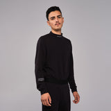 Men's Merino Baselayer Mockneck - Caviar
