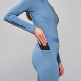 Women's Graphene Baselayer Pant - Blue / Warm White