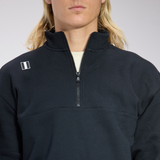 Quarter Zip Sweatshirt - Black