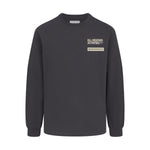 Whitespace Sports Long Sleeved tee in Phantom, on a white background.