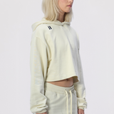 Cropped Hoodie - Bone