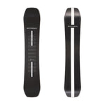 Black Freestyle SW Pro snowboard shown from the front and the back on a white background