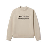 3D Logo Crew Neck Sweatshirt - Cream