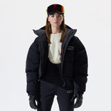 Cropped Puffer Jacket - Black Onyx
