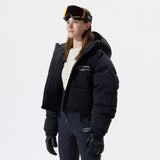 Cropped Puffer Jacket - Black Onyx