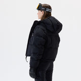 Cropped Puffer Jacket - Black Onyx