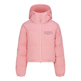 Cropped Puffer Jacket - Pink Icing