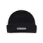 Black beanie with WhiteSpace letters on the front.