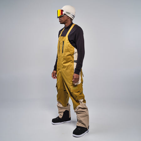 Cargo Insulated Bib Pant Khaki Green Khaki