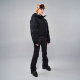 Cropped Puffer Jacket - Black