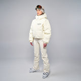 Cropped Puffer Jacket - Warm White