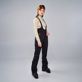 High Waisted Bib Pant - Black