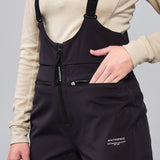 High Waisted Bib Pant - Black