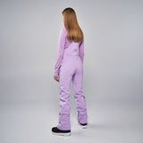 High Waisted Bib Pant - Lilac Purple