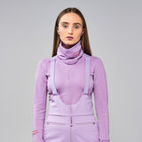 High Waisted Bib Pant - Lilac Purple