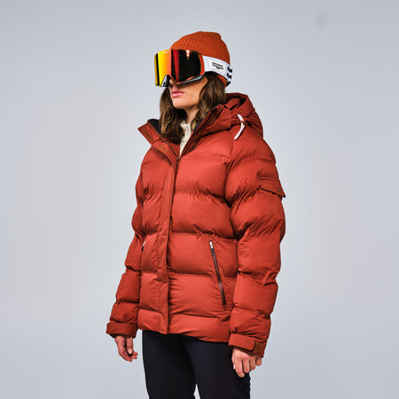 Insulated Puffy Parka Jacket Smoked