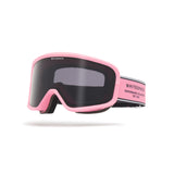 Dark tinted goggles in Pink Icing colorway with 'Whitespace' branding on a white background