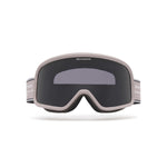 Dark tinted goggles in RockRidge Granite colorway with 'Whitespace' branding from a frontal view on a white background.
