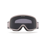 Dark tinted goggles in RockRidge Granite colorway with 'Whitespace' branding from a frontal view on a white background.