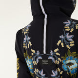 Winter Garden Belted Puffer Jacket - Black