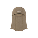 Brown balaclava with WHITESPACE logo on a white background