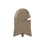 Brown balaclava with WHITESPACE logo on a white background