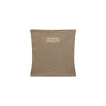 Brown neck gaiter with 'WHITESPACE' logo on a white background