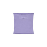 Purple neck gaiter with 'Whitespace Performance Collection' text on a white background