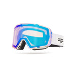 Blue and white goggles with 'Whitetspace' branding on a white background.