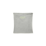 Grey neck gaiter with 'WHITESPACE' logo on a white background