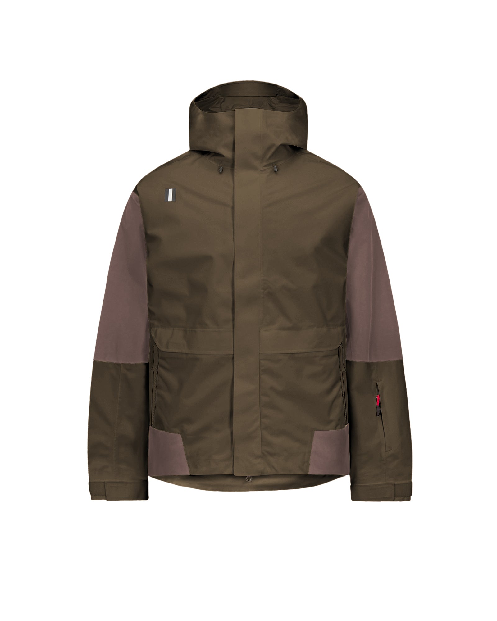 WHITESPACE 2L Alpine x Jacket in olive night against a white background.