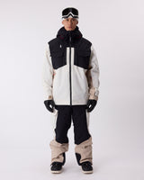 2L Insulated Cargo Jacket - Caviar / Whisper White
