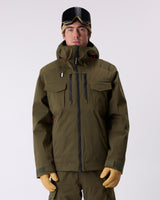 2L Insulated Cargo Jacket - Olive Night
