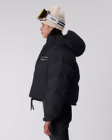 Cropped Puffer Jacket - Caviar