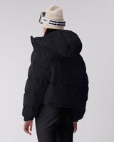 Cropped Puffer Jacket - Caviar