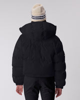 Cropped Puffer Jacket - Caviar