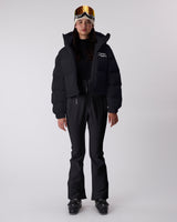 Cropped Puffer Jacket - Caviar