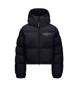 Cropped Puffer Jacket - Caviar