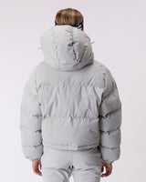 Cropped Puffer Jacket - Pigeon