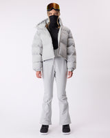 Cropped Puffer Jacket - Pigeon