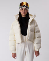Cropped Puffer Jacket - Whisper White