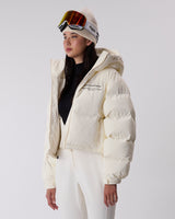 Cropped Puffer Jacket - Whisper White