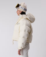 Cropped Puffer Jacket - Whisper White