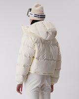 Cropped Puffer Jacket - Whisper White