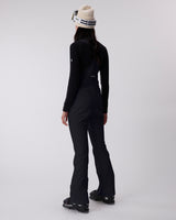 High Waisted Riding Bib - Caviar