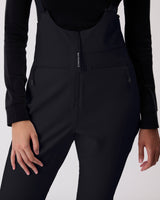 High Waisted Riding Bib - Caviar