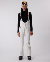 High Waisted Riding Bib - Whisper White
